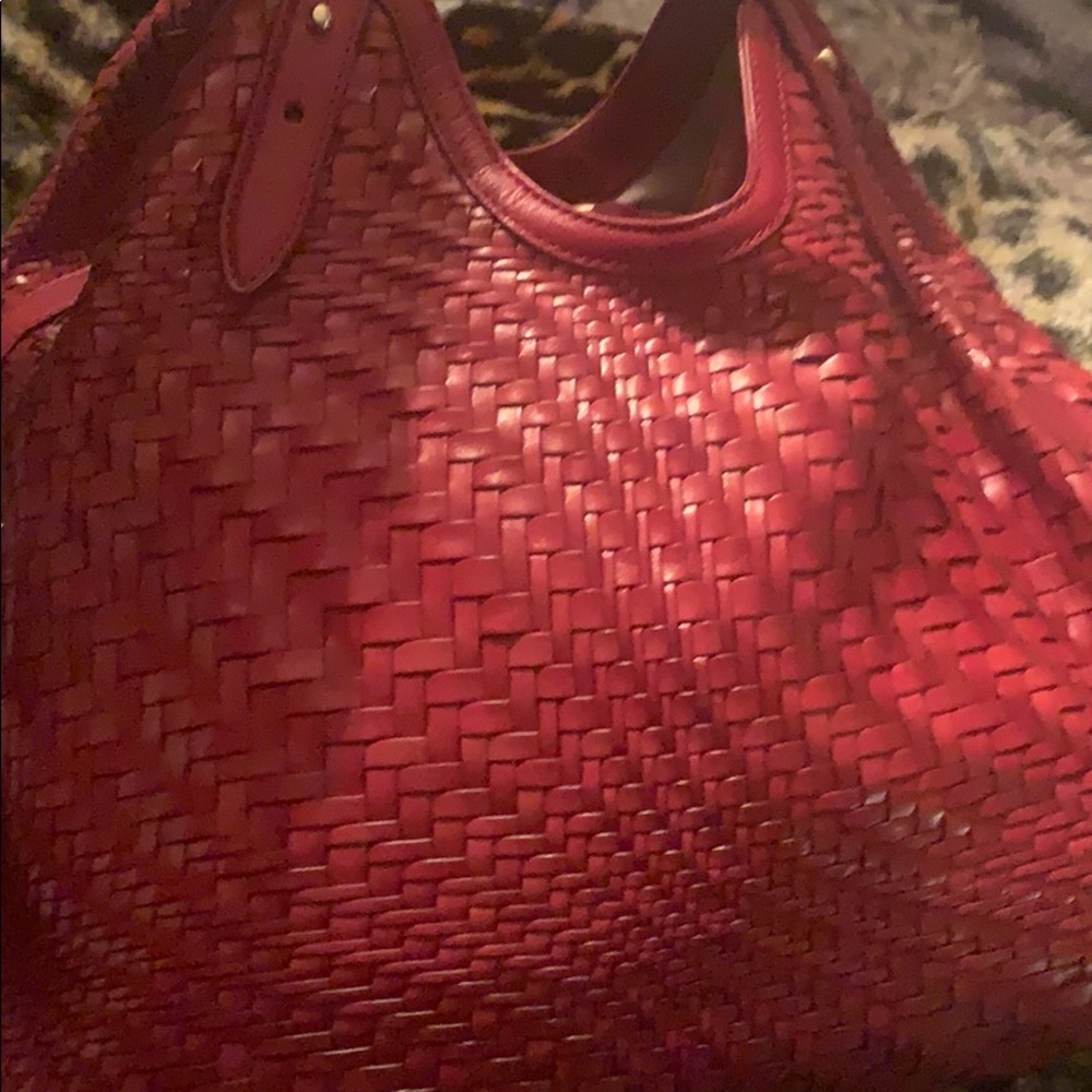 Cole Hahn red large purse